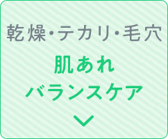 乾燥・テカリ・毛穴 肌あれバランスケア