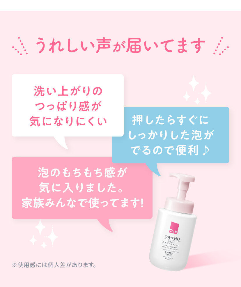うれしい声が届いてます