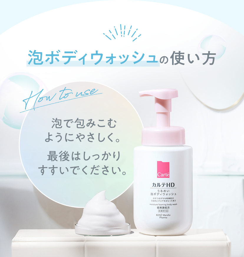 泡ボディウォッシュの使い方