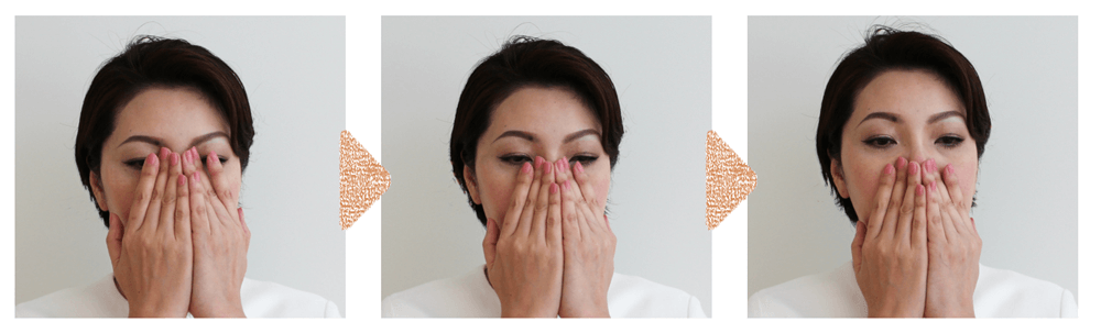 鼻のハンドプレス方法